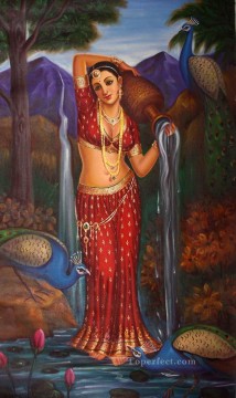 Indian Painting - Lost in the Thoughts India